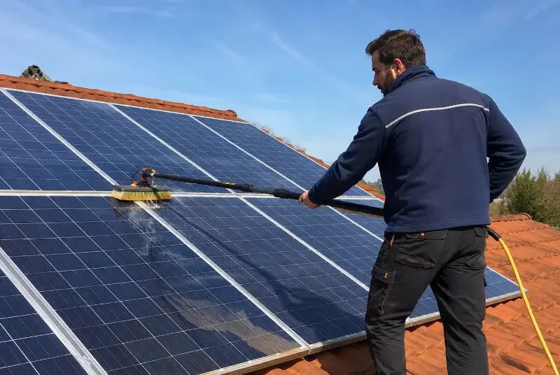 Nettoyage et entretien de panneaux solaires à Faussergues